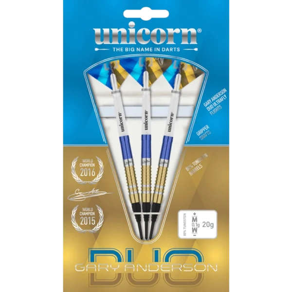 Unicorn Gary Anderson Phase 3 Duo Softdart 80% (Verpackung)