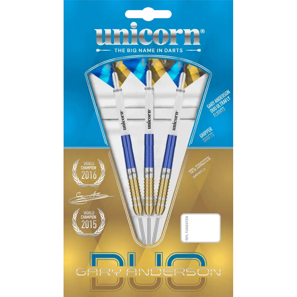 Unicorn Gary Anderson Phase 3 Duo Steeldart 80% (Verpackung)