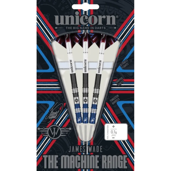 Unicorn James Wade Phase 2 Two Tone Steeldart 90% (Verpackung)