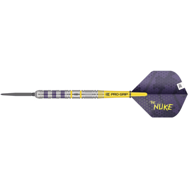 Target Luke Littler Loadout Swiss Point Steeldart 90% - Seitenansicht