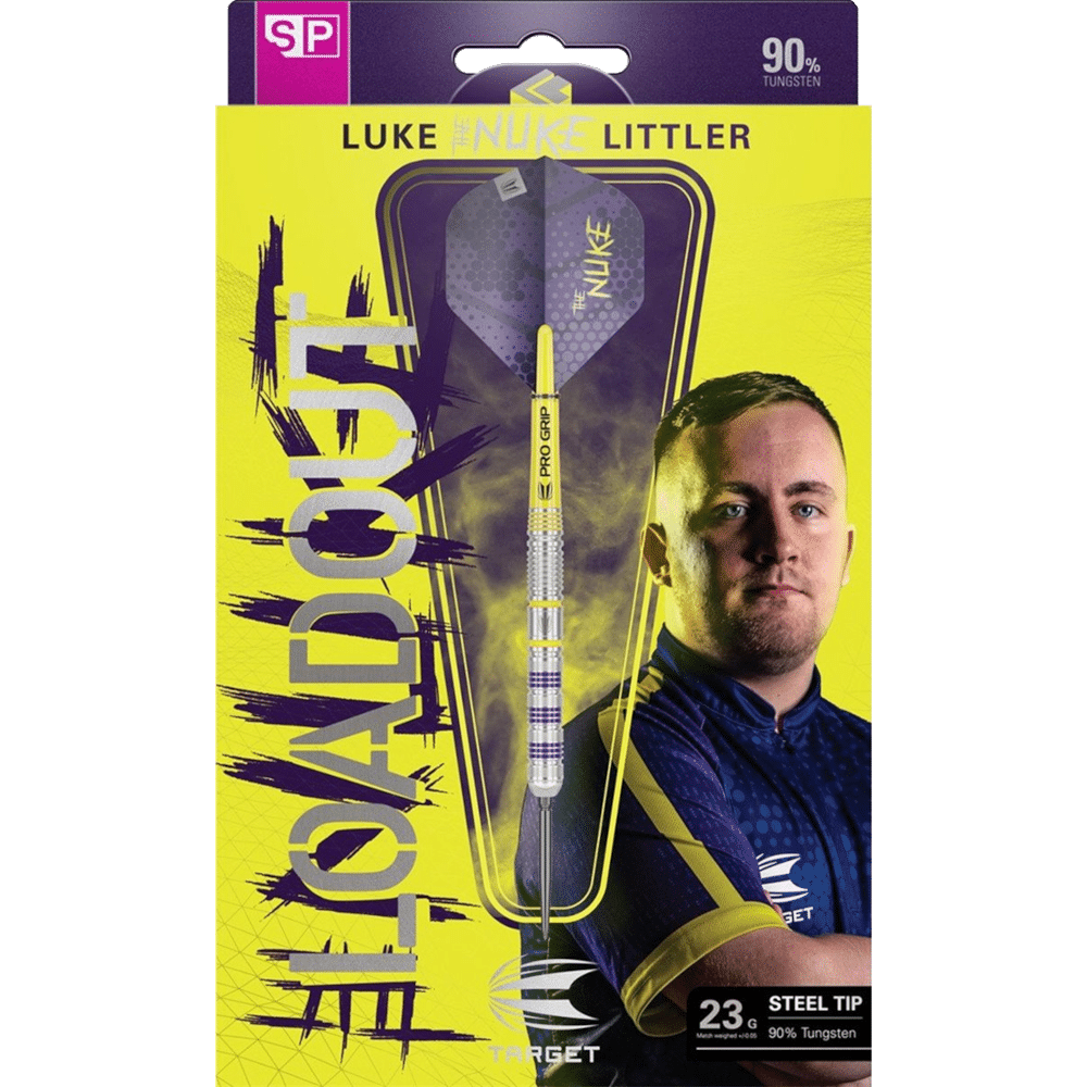 Target Luke Littler Loadout Swiss Point Steeldart 90% - Package