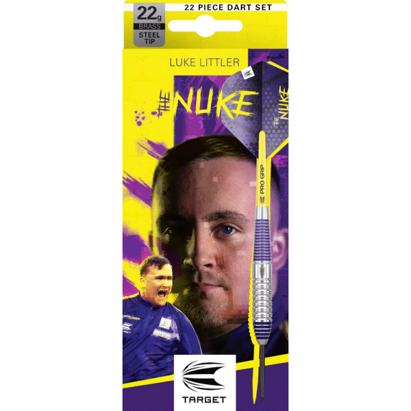 Target Luke Littler Steeldart Brass - Package