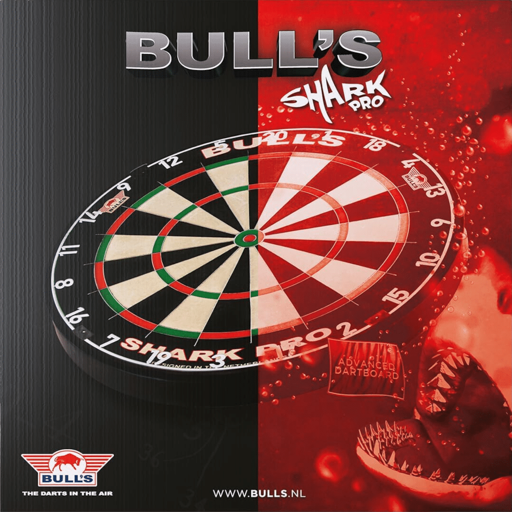 Bull's NL Shark Pro Dartboard - Package