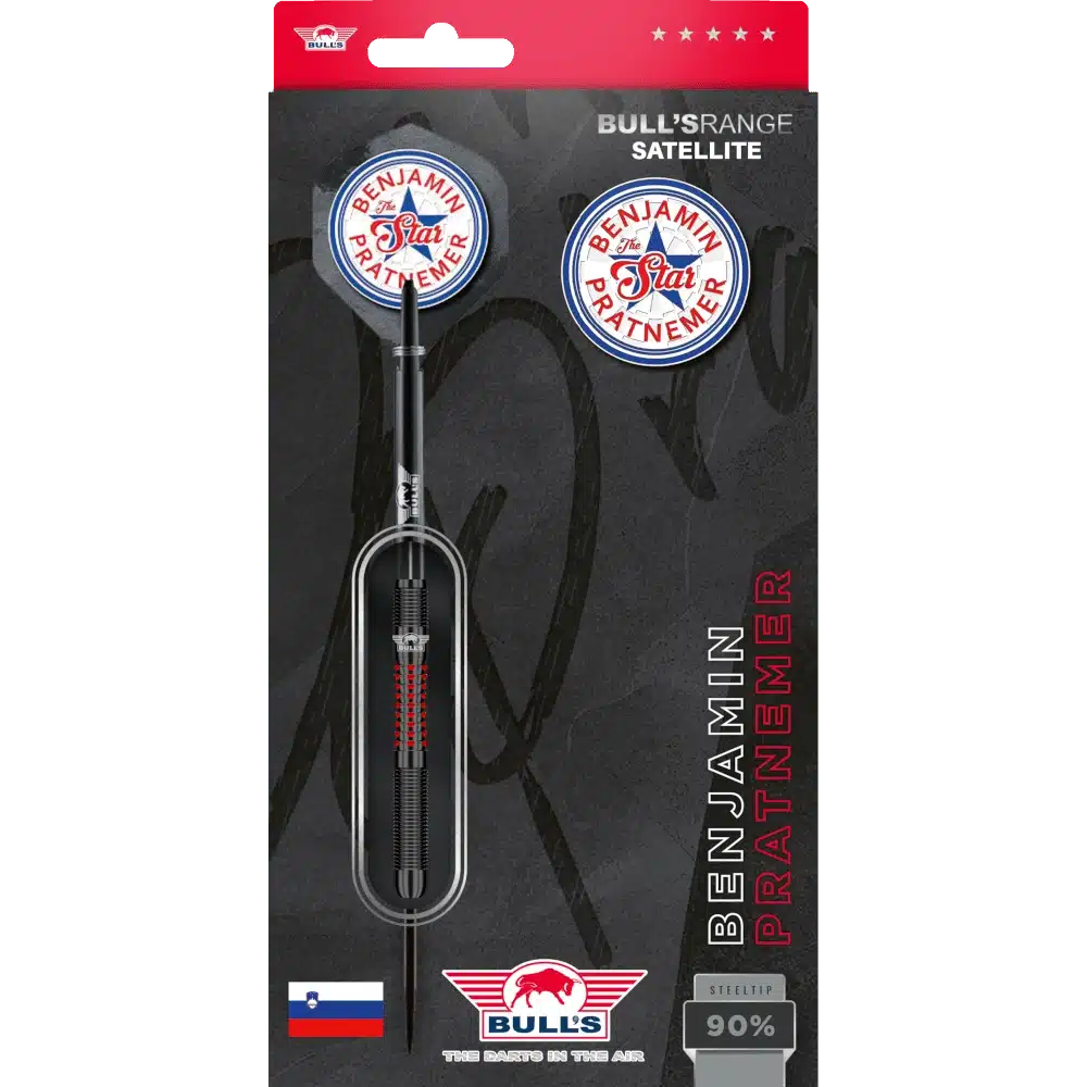 Bull's NL Benjamin Pratnemer E1 Steeldart 90% (Verpackung)