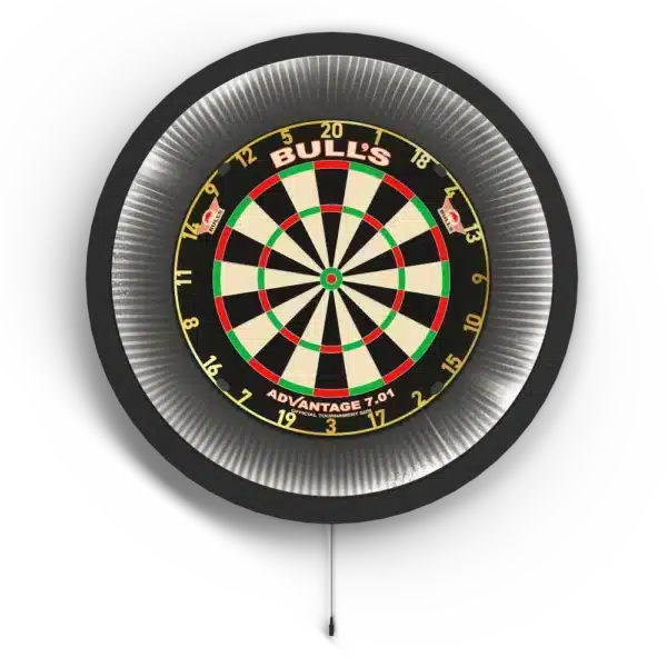 Bull's NL Lumo XL | Dartboardlicht und Surround. Licht an.