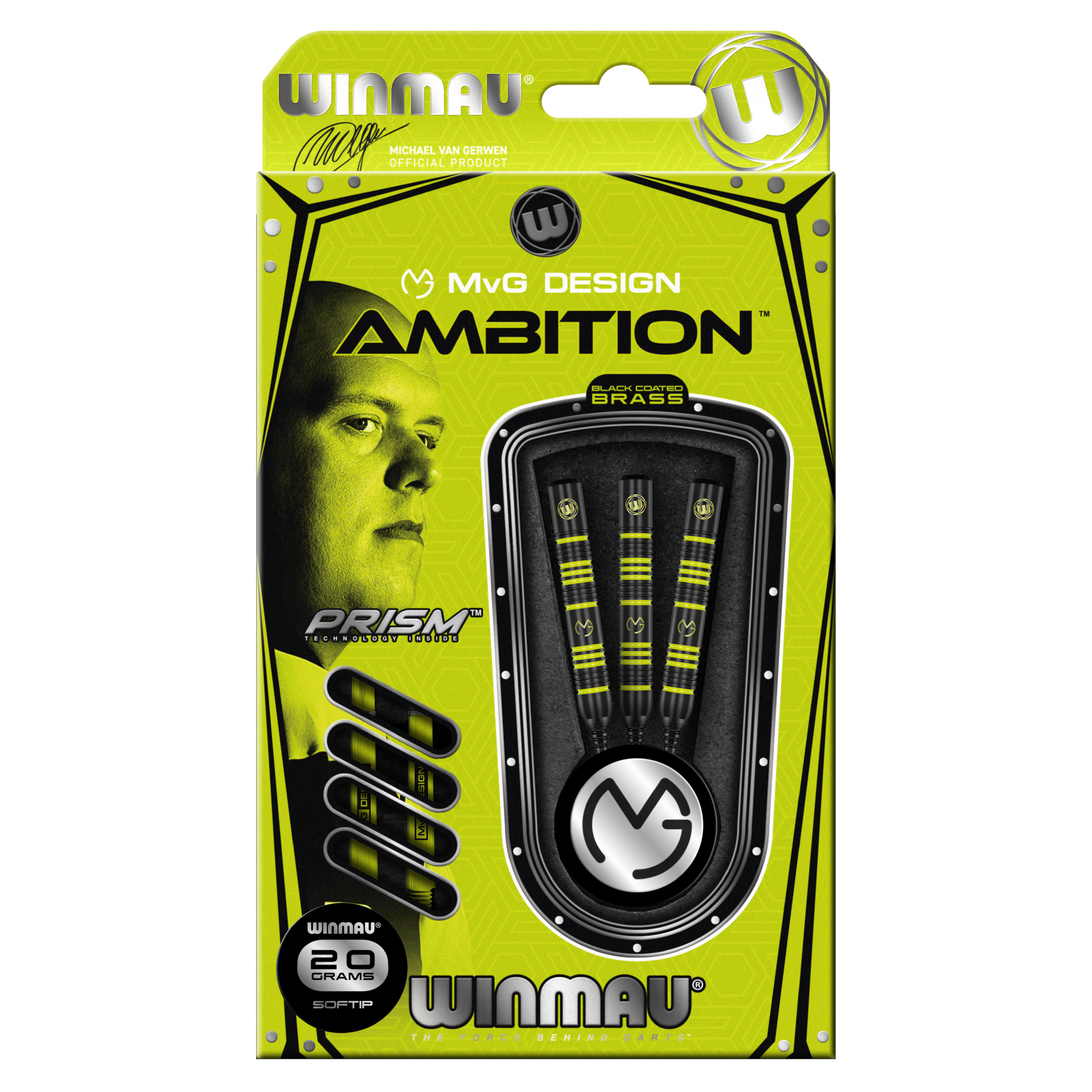 Winmau Michael van Gerwen Ambition - Steel - MVG - Pack
