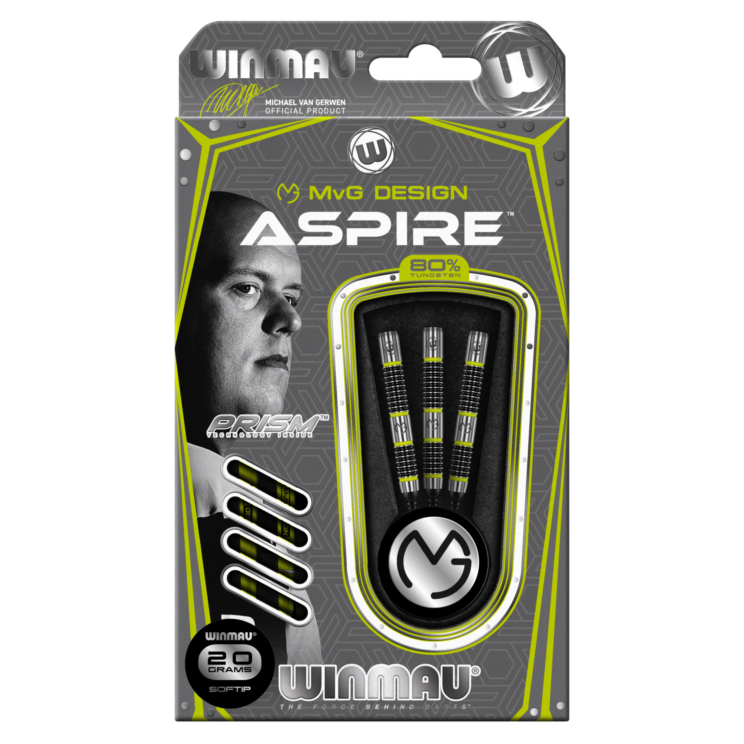 Winmau Michael van Gerwen MVG Dart - Aspire - Steel - Pack