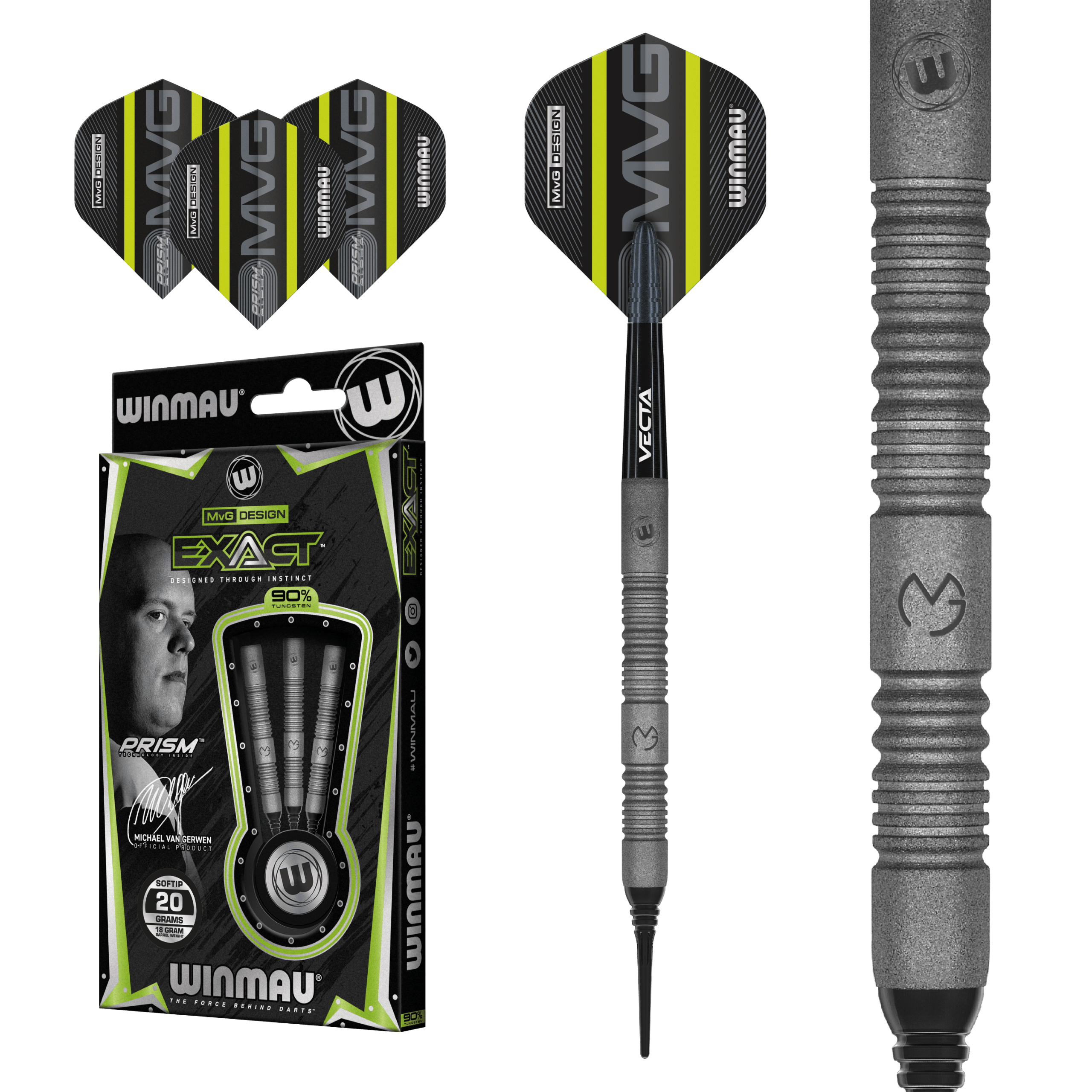 Winmau Michael van Gerwen Exact - Soft - MVG - Seitenansicht