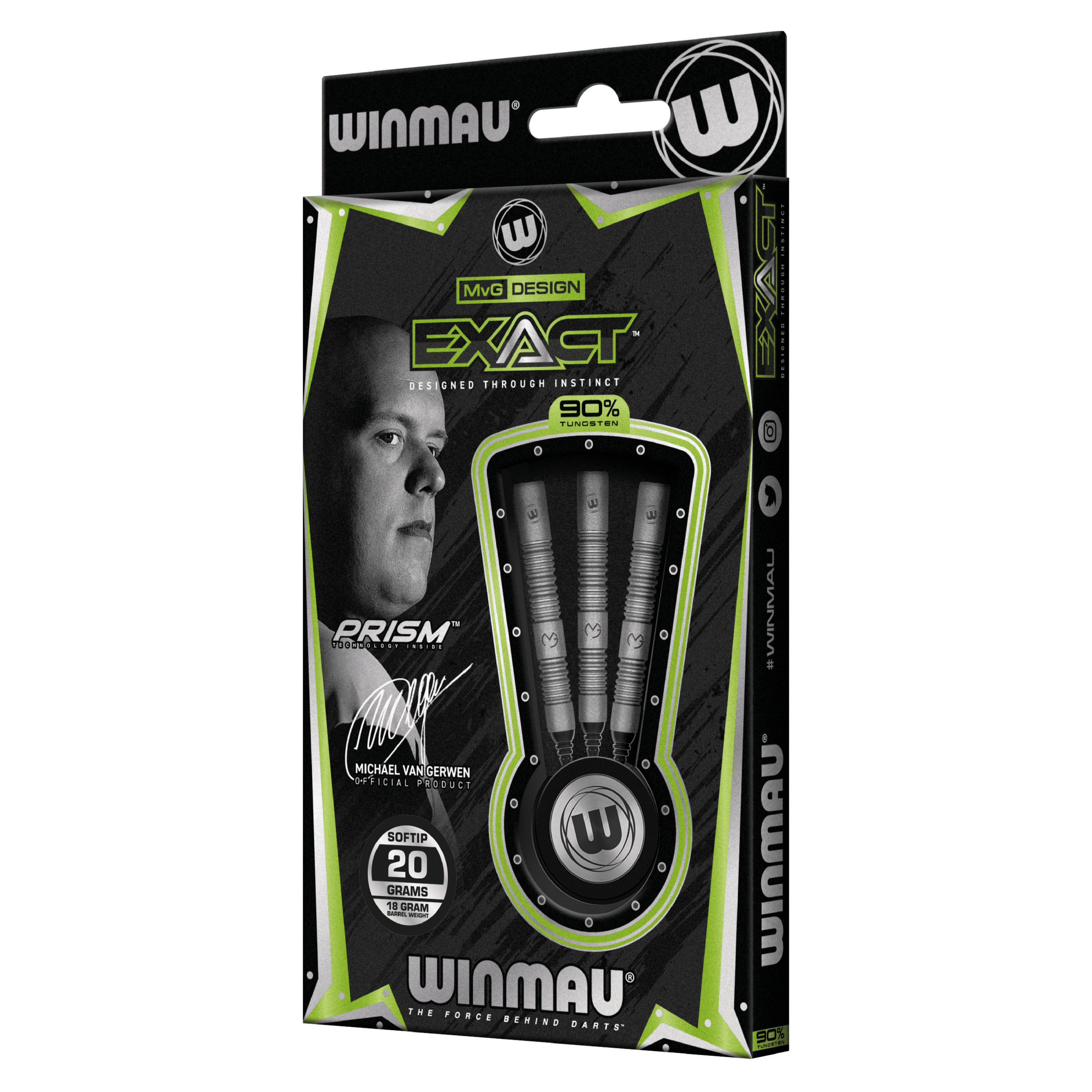 Winmau Michael van Gerwen Exact - Steel - MVG - PACK