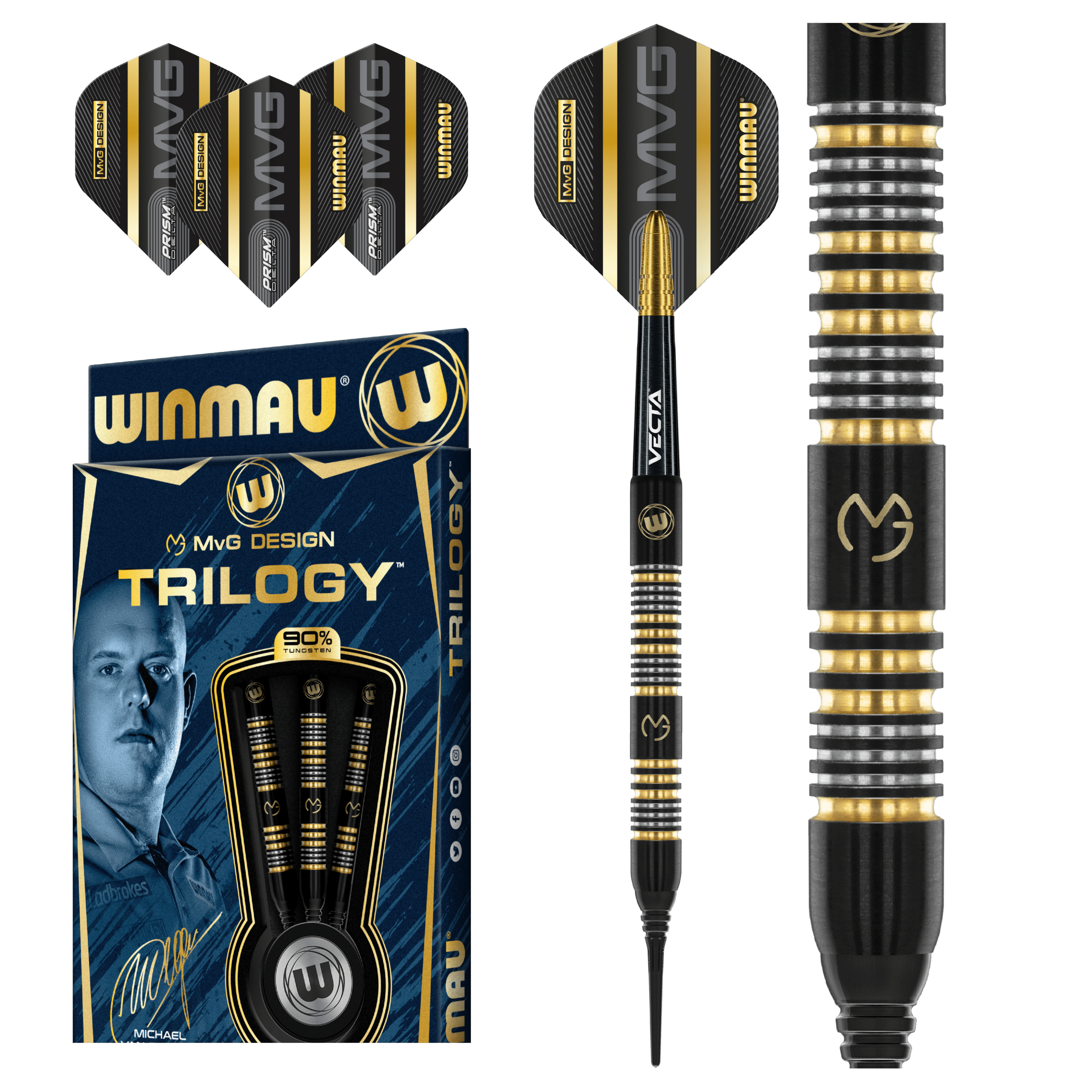 Winmau Michael van Gerwen Trilogy - Steel - MVG - WITB
