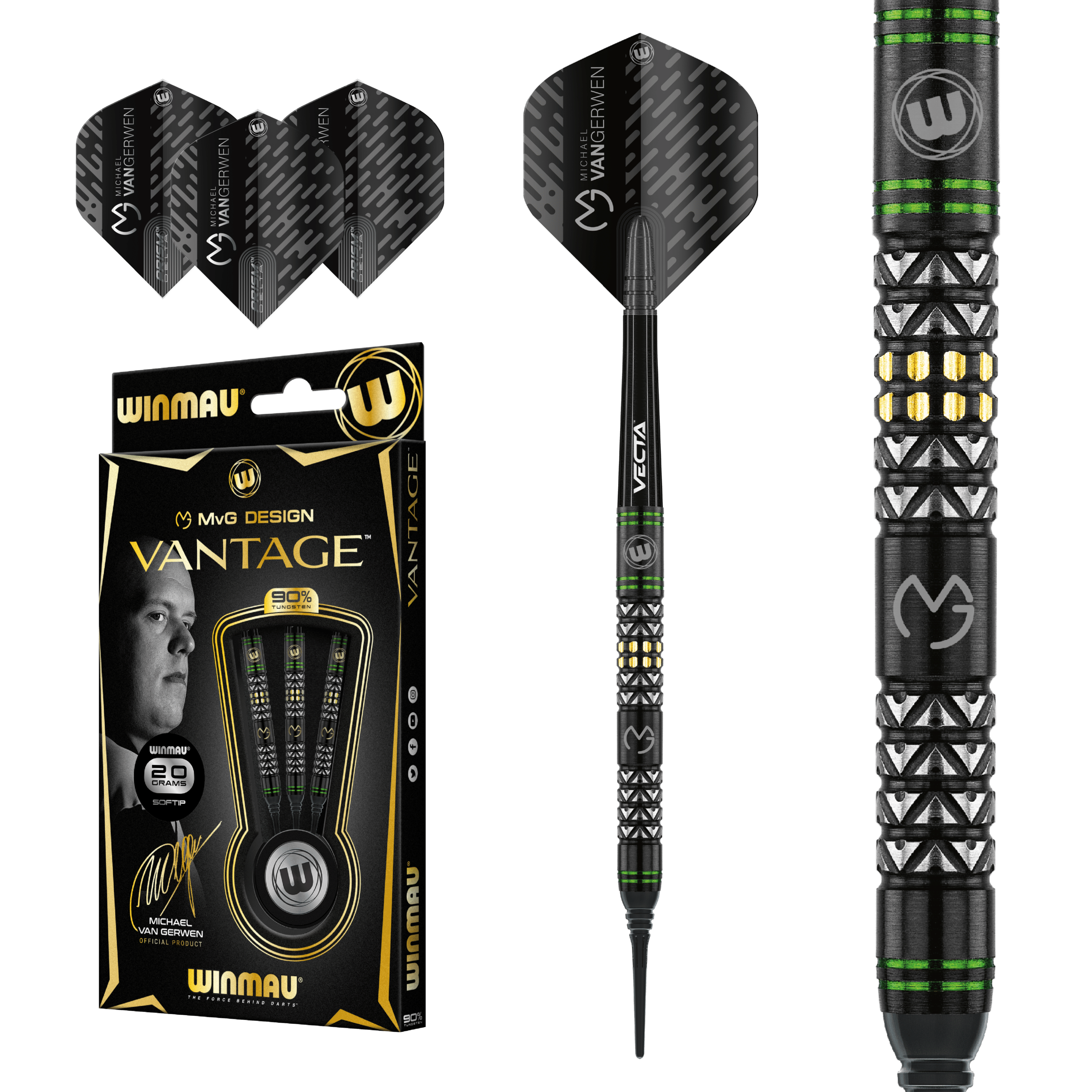 Winmau Michael van Gerwen Advantage - Soft - MVG - Seitenansicht
