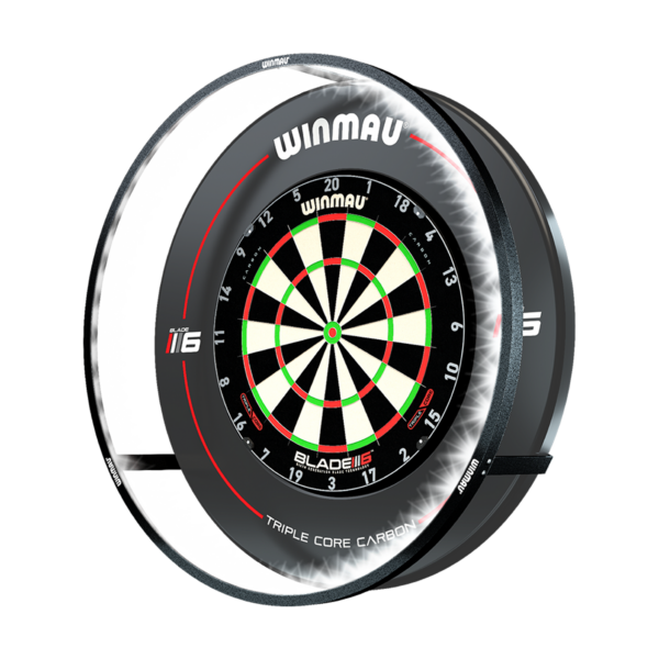 Winmau Plasma Dartboardlight - Board Beleuchtung - Ringlicht - Seitenansicht