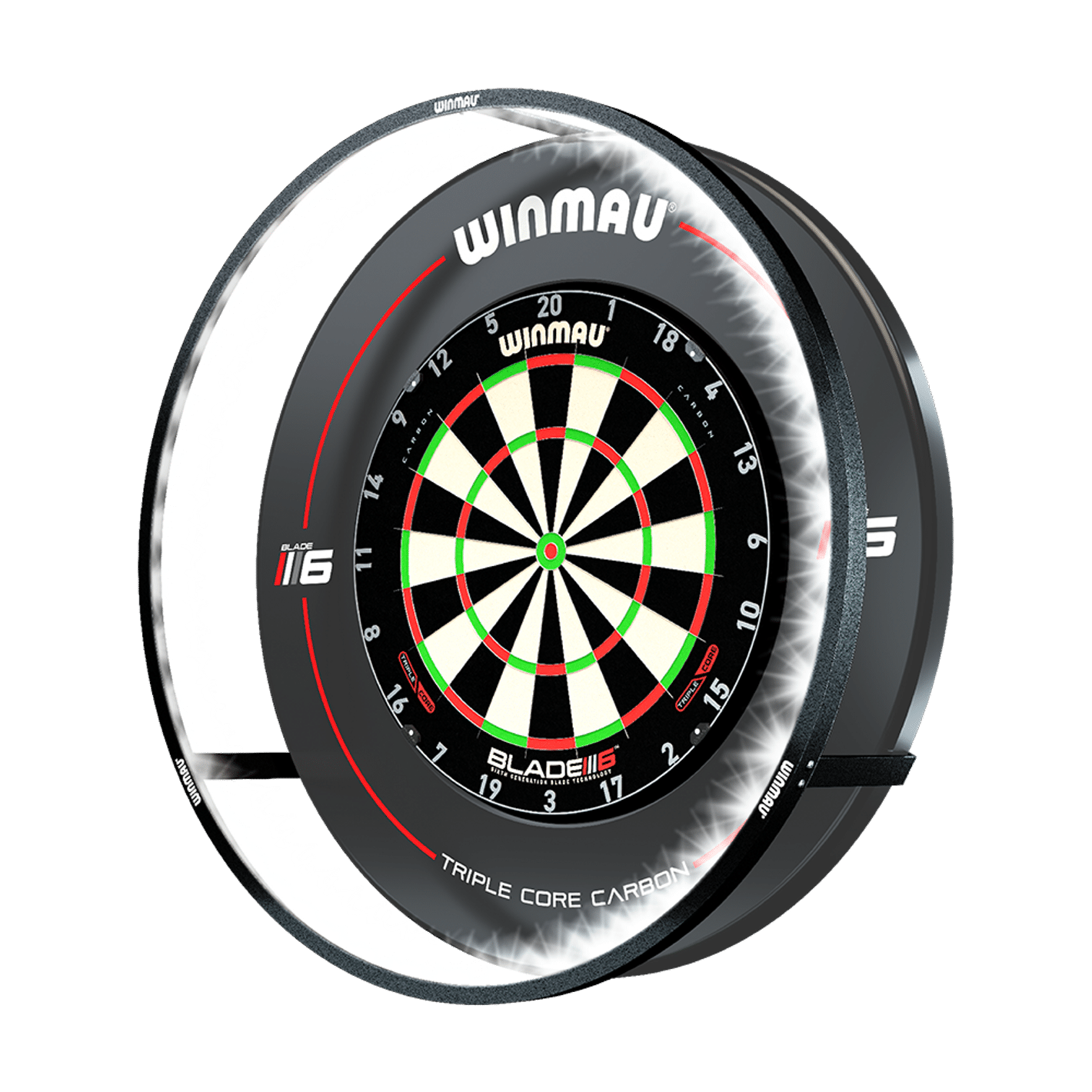 Winmau Plasma Dartboardlight - Board Beleuchtung - Ringlicht - Seitenansicht